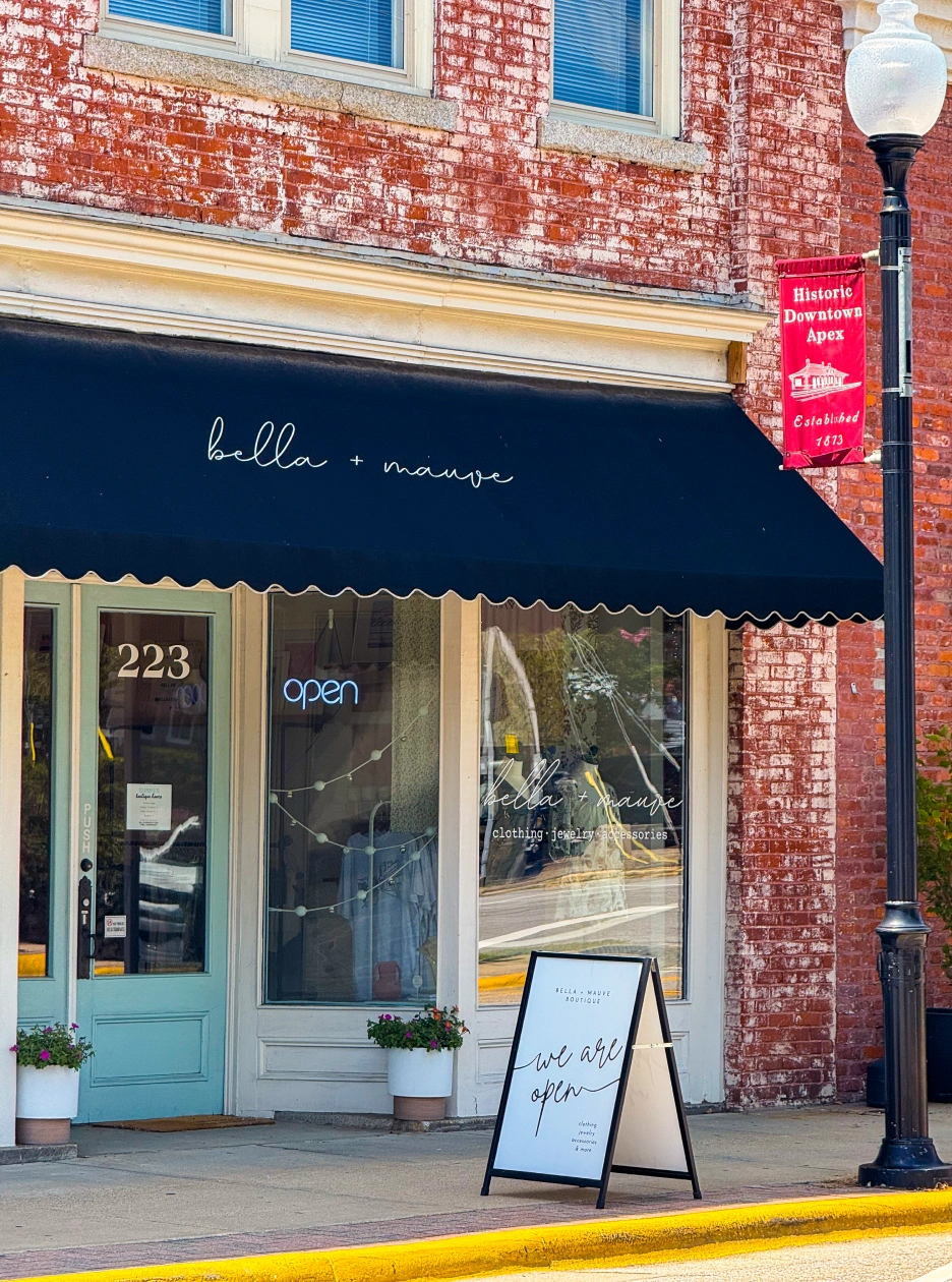 Charming brick storefront in downtown Apex close to Veridea community