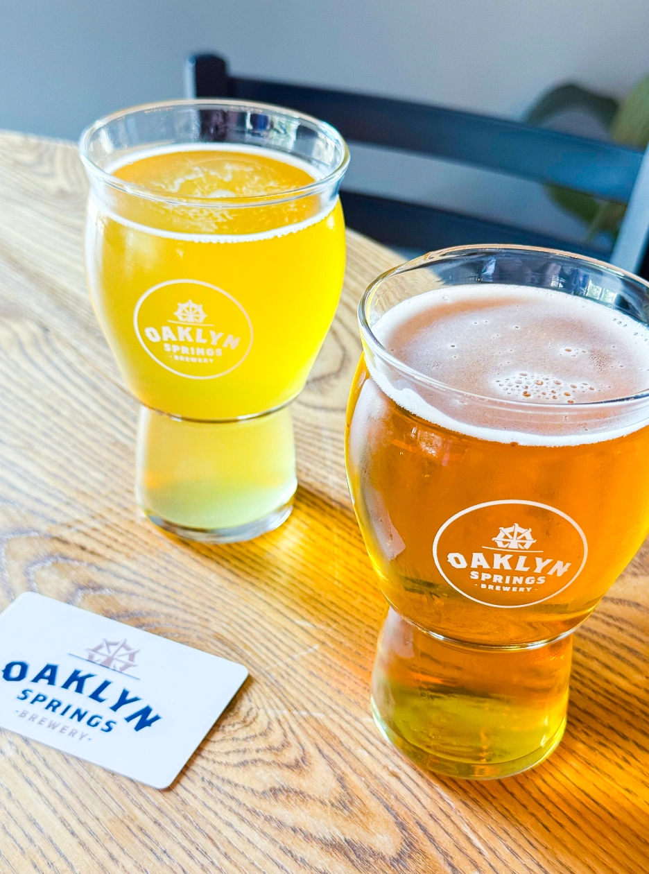 Craft beer from Oaklyn Springs Brewery in Apex North Carolina